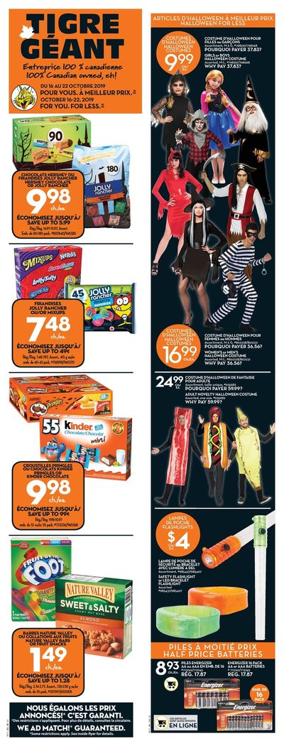 Tigre Géant Flyer October 16 to 22