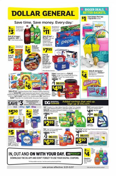 Dollar General (TN) Weekly Ad Flyer March 21 to March 27