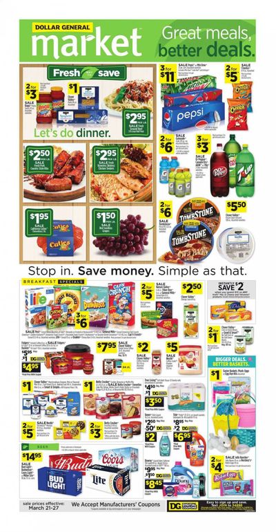 Dollar General (TN) Weekly Ad Flyer March 21 to March 27