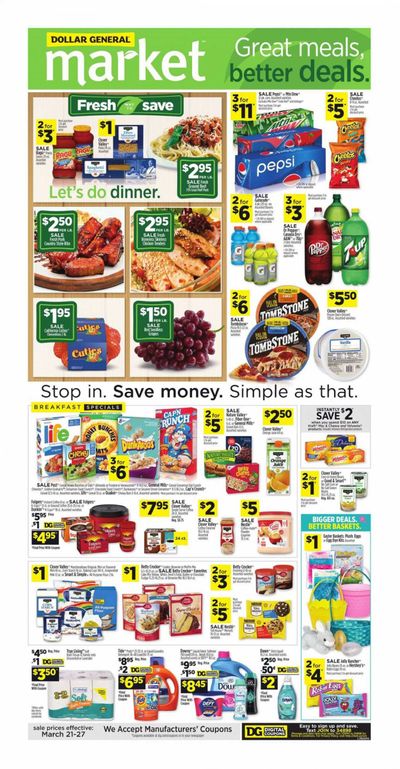 Dollar General (AL, GA, IN, KY, LA, OH, TN) Weekly Ad Flyer March 21 to March 27