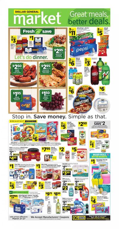 Dollar General (CA) Weekly Ad Flyer March 21 to March 27