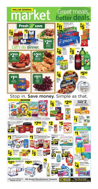 Dollar General (GA) Weekly Ad Flyer March 21 to March 27