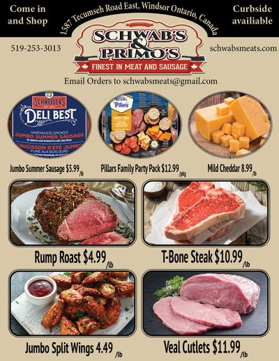 Schwab's & Primo's Flyer March 23 to 27
