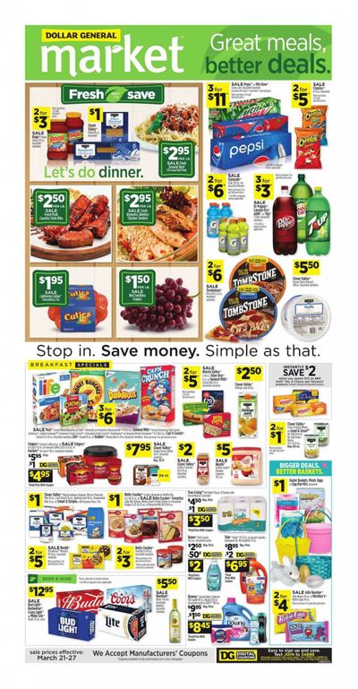 Dollar General (SC) Weekly Ad Flyer March 21 to March 27