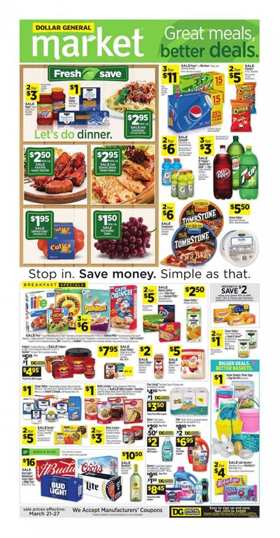 Dollar General (LA) Weekly Ad Flyer March 21 to March 27