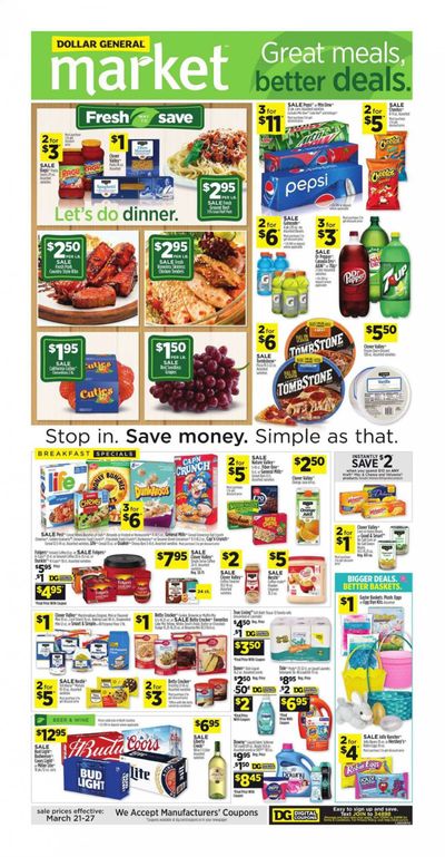 Dollar General (NC) Weekly Ad Flyer March 21 to March 27