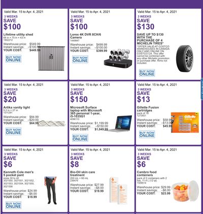 Costco Canada More Savings Weekly Coupons/Flyers: All Costco Wholesale Warehouses in Canada Until April 4