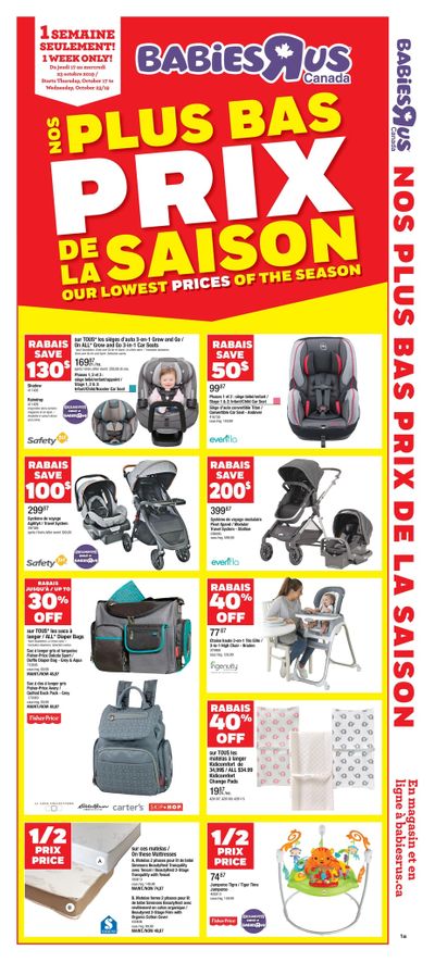 Babies R Us (QC) Flyer October 17 to 23