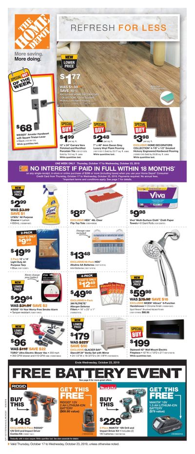 Home Depot (ON) Flyer October 17 to 23