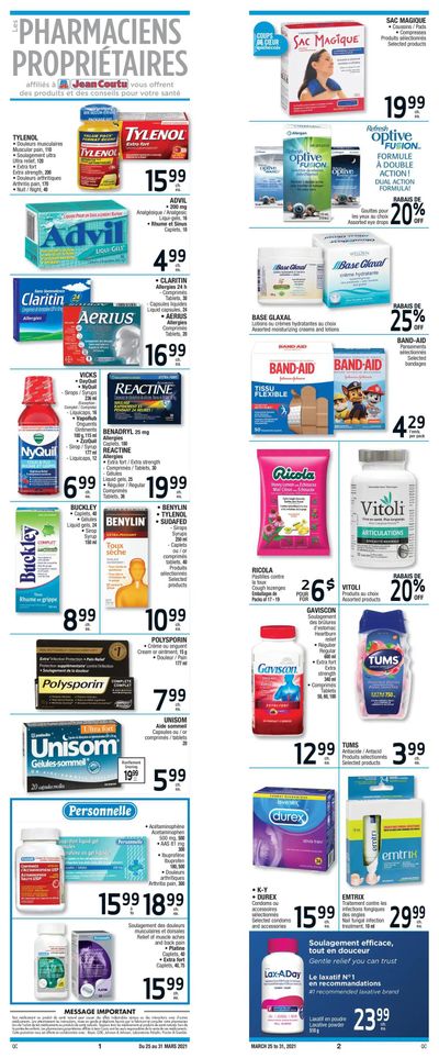 Jean Coutu (QC) Flyer March 25 to 31