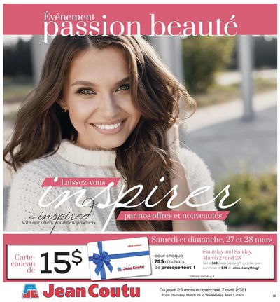 Jean Coutu (QC) Beauty Insert March 25 to April 7