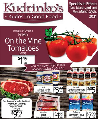 Kudrinko's Flyer March 23 to 29
