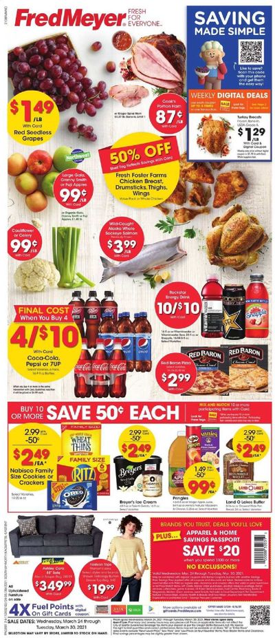 Fred Meyer (DC, DE, NJ, NY, PA, VA) Weekly Ad Flyer March 24 to March 30