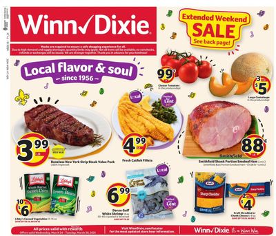 Winn Dixie (AL, FL, GA, LA, MS) Weekly Ad Flyer March 24 to March 30