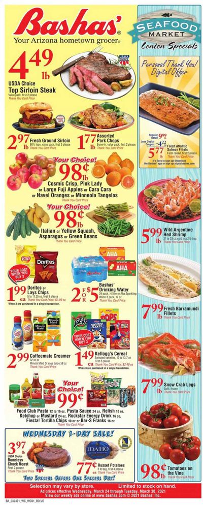 Bashas' Weekly Ad Flyer March 24 to March 30