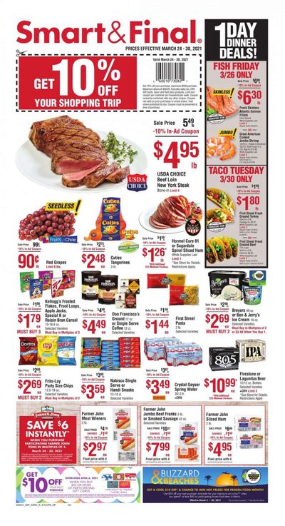 Smart & Final (AZ, CA, NV) Weekly Ad Flyer March 24 to March 30