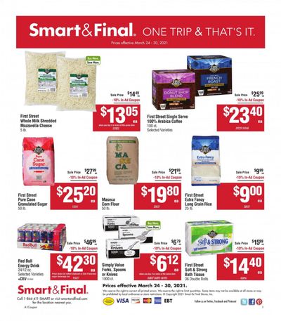 Smart & Final (AZ, CA, NV) Weekly Ad Flyer March 24 to March 30