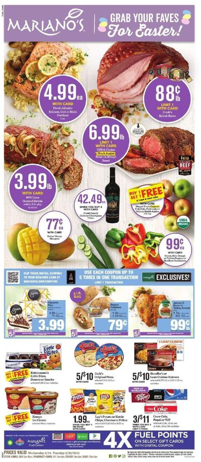 Mariano’s Weekly Ad Flyer March 24 to March 30