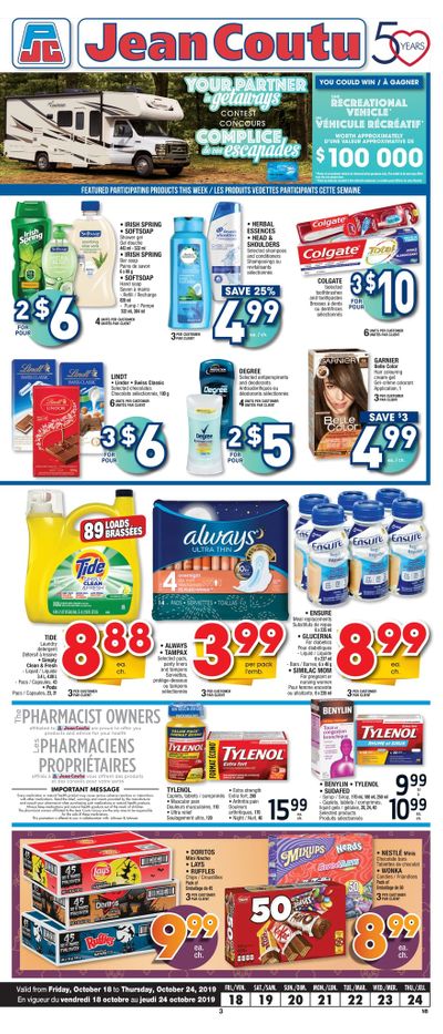 Jean Coutu (NB) Flyer October 18 to 24