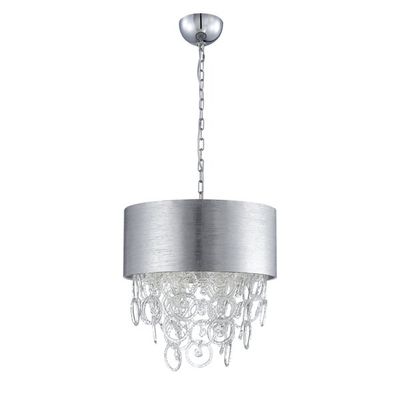 Eurofase Jura 17.75-in 4-Light Chrome Hardwired Clear Glass Drum Standard Chandelier on Sale for $119.00  (Save $1080.00) at Lowe's Canada
