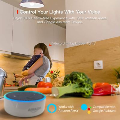 TECKIN Smart LED Bulb WiFi E27 Dimmable Multicolor Light Bulb Works with Phone, Google Home and IFTTT on Sale for $ 35.99 Amazon Canada