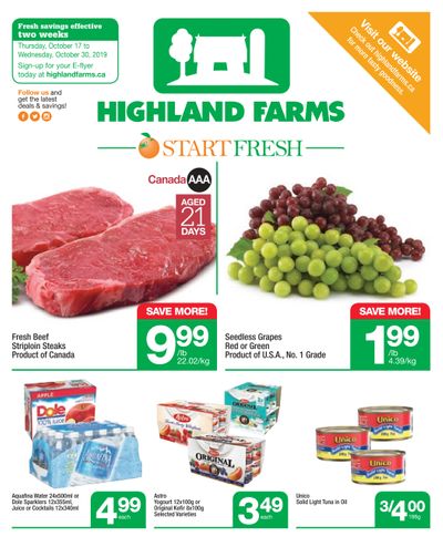 Highland Farms Flyer October 17 to 30