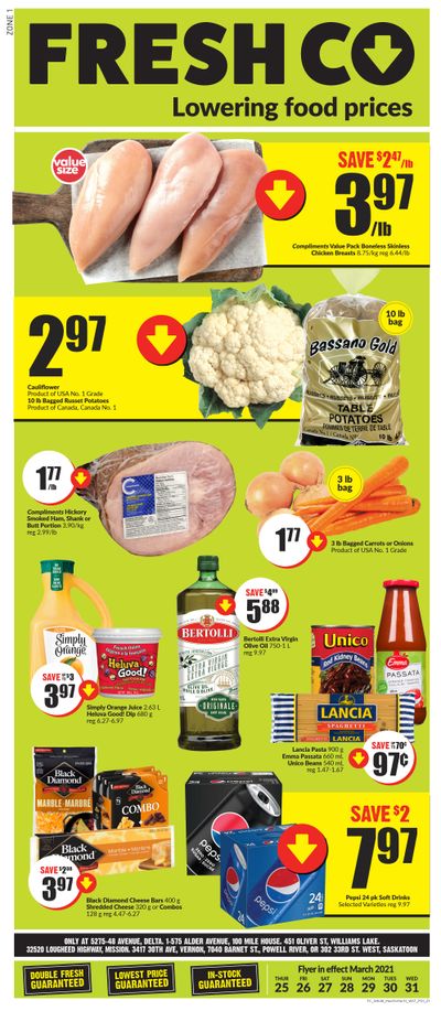 FreshCo (West) Flyer March 25 to 31