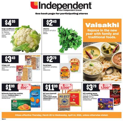 Independent Grocer (ON) Vaisakhi Flyer March 25 to April 14