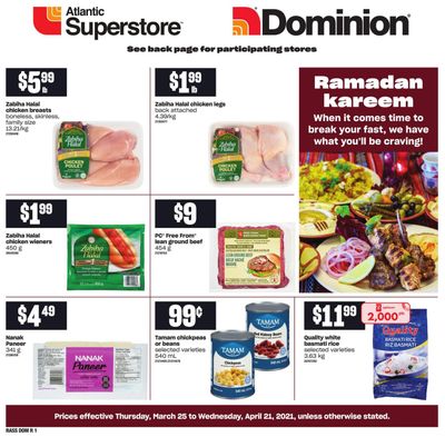 Dominion Ramadan Flyer March 25 to April 21