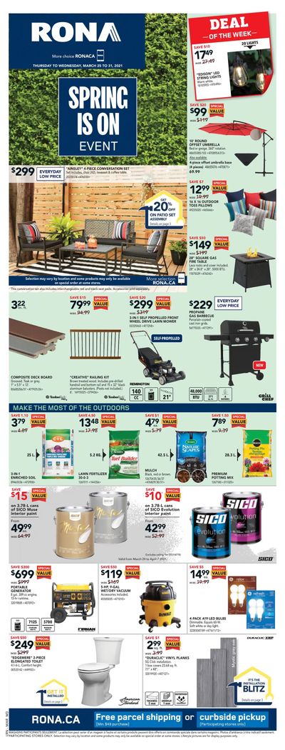 Rona (Atlantic) Flyer March 25 to 31