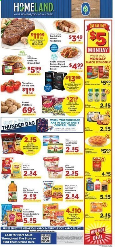 Homeland (OK, TX) Weekly Ad Flyer March 24 to March 30