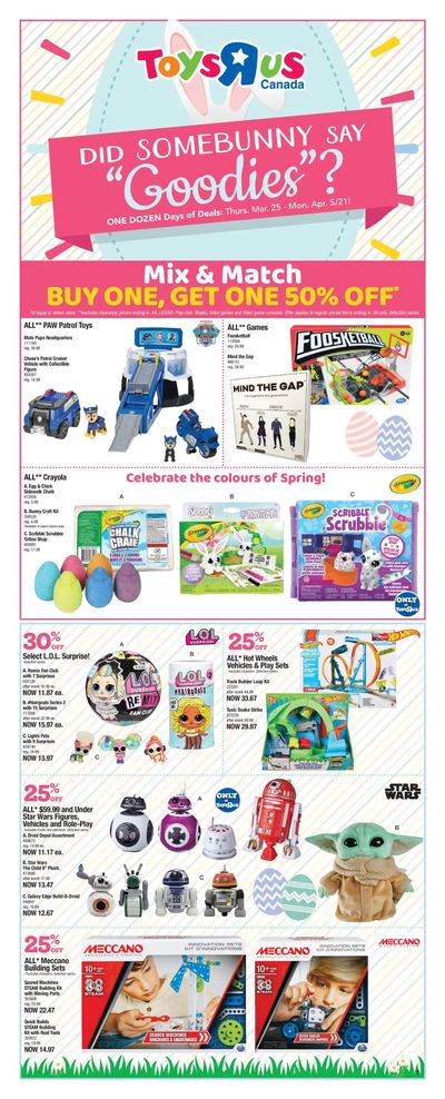 Toys R Us Flyer March 25 to April 5