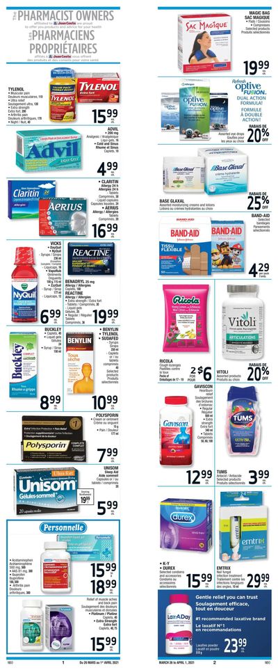 Jean Coutu (ON) Flyer March 26 to April 1