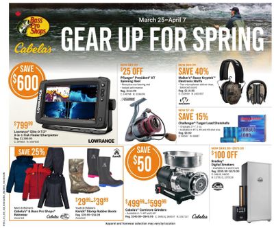 Bass Pro Shops Flyer March 25 to April 7