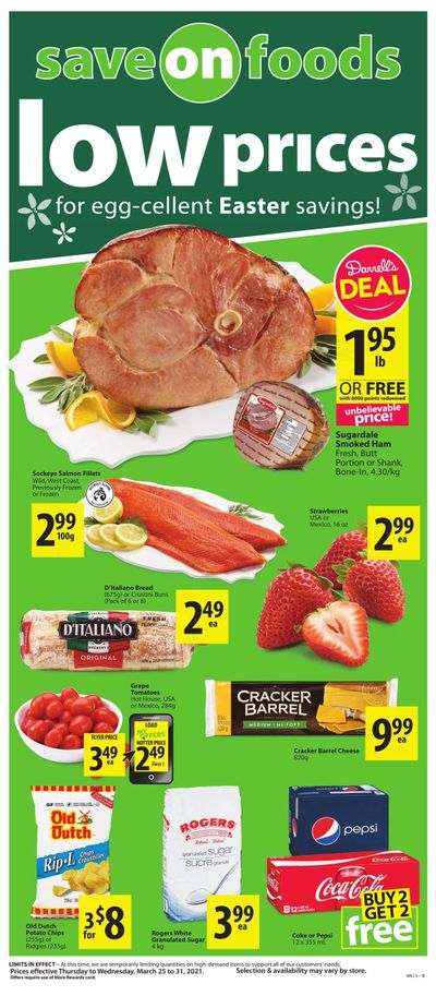 Save on Foods (AB) Flyer March 25 to 31
