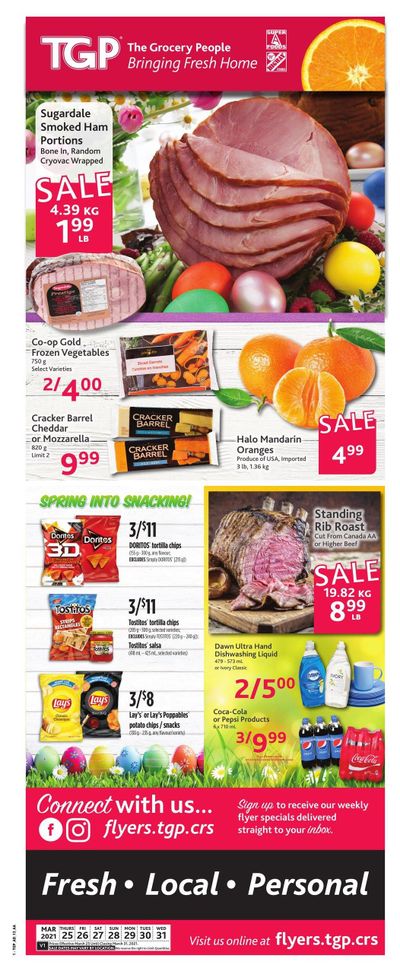 TGP The Grocery People Flyer March 25 to 31