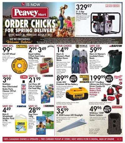 Peavey Mart (ON) Flyer March 26 to 31