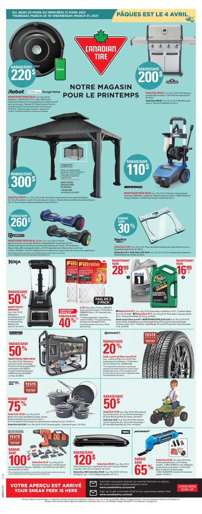 Canadian Tire (QC) Flyer March 25 to 31