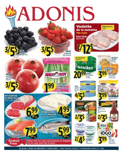Marche Adonis (QC) Flyer March 5 to 11