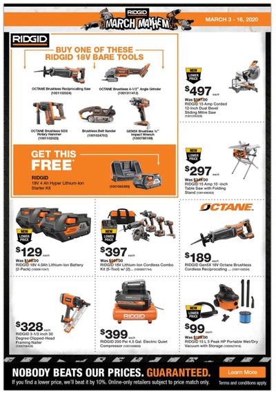 Home Depot Pro Flyer March 3 to 16