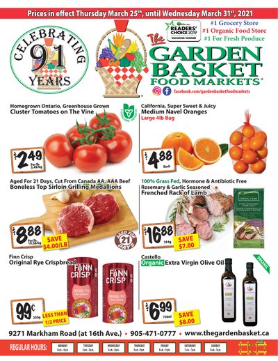 The Garden Basket Flyer March 25 to 31