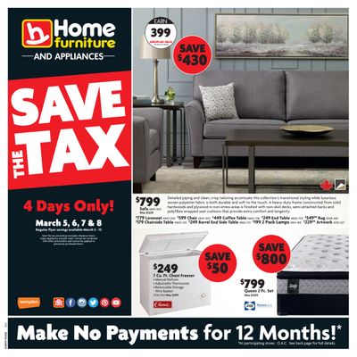 Home Furniture (Atlantic) Flyer March 5 to 15