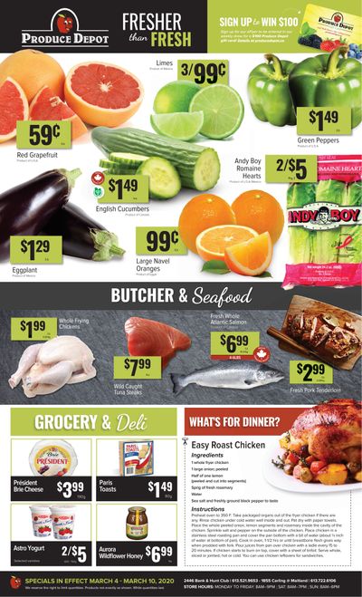 Produce Depot Flyer March 4 to 10