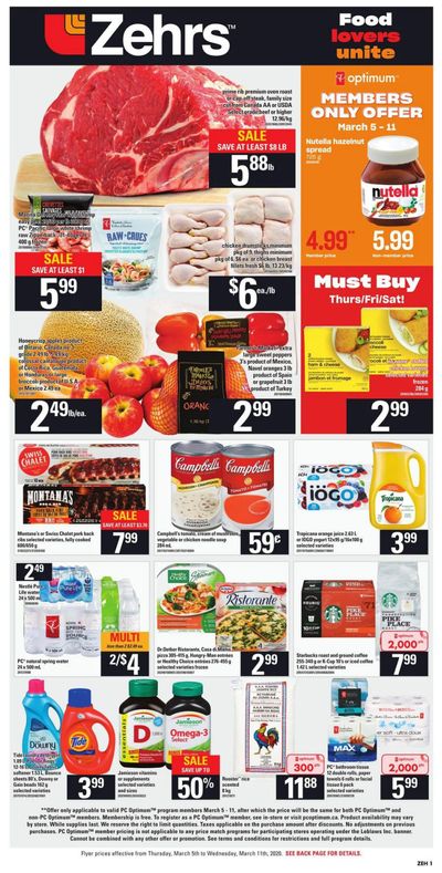 Zehrs Flyer March 5 to 11