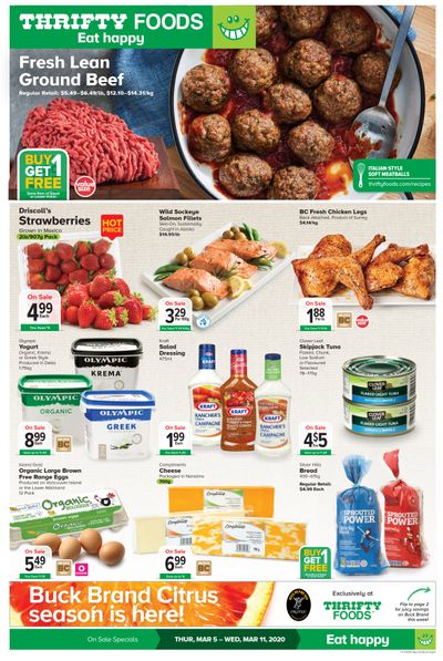 Thrifty Foods Flyer March 5 to 11