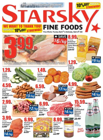 Starsky Foods (Mississauga) Flyer March 5 to 18