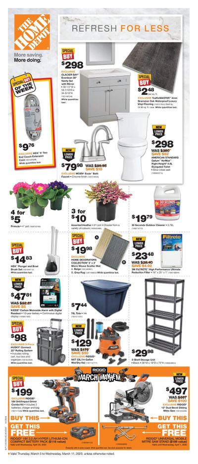 Home Depot (BC) Flyer March 5 to 11