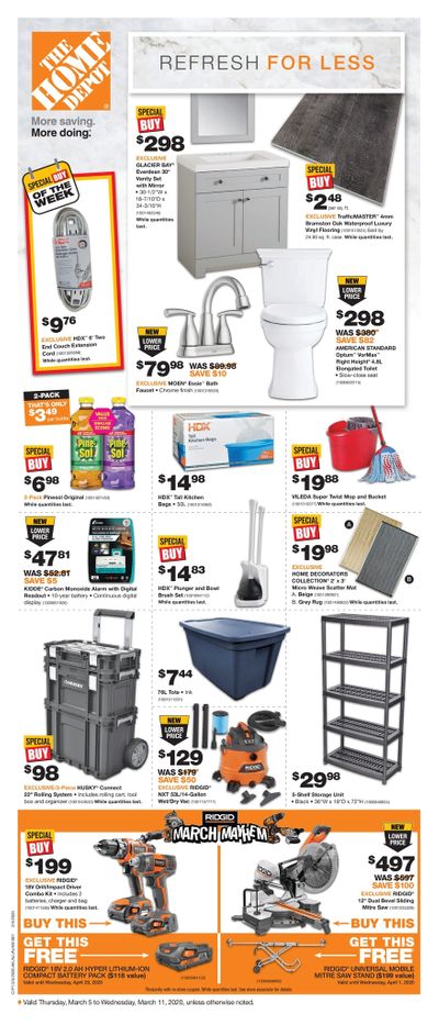 Home Depot (Atlantic) Flyer March 5 to 11