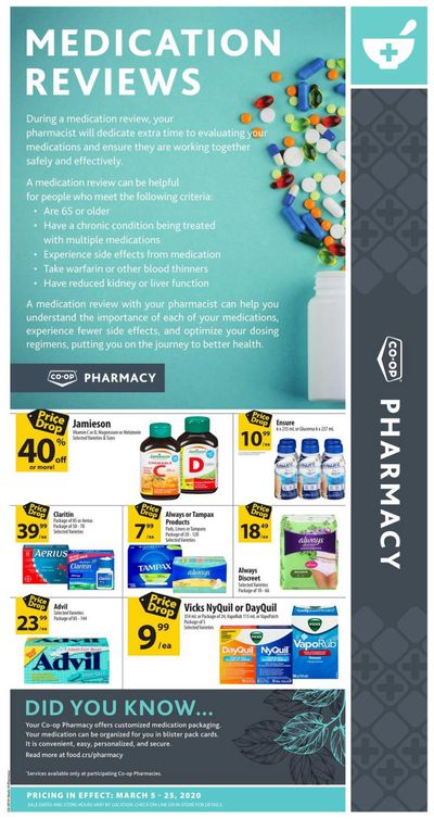 Co-op (West) Pharmacy Flyer March 5 to 25