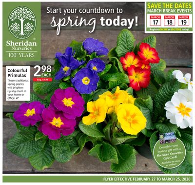 Sheridan Nurseries Flyer February 27 to March 25